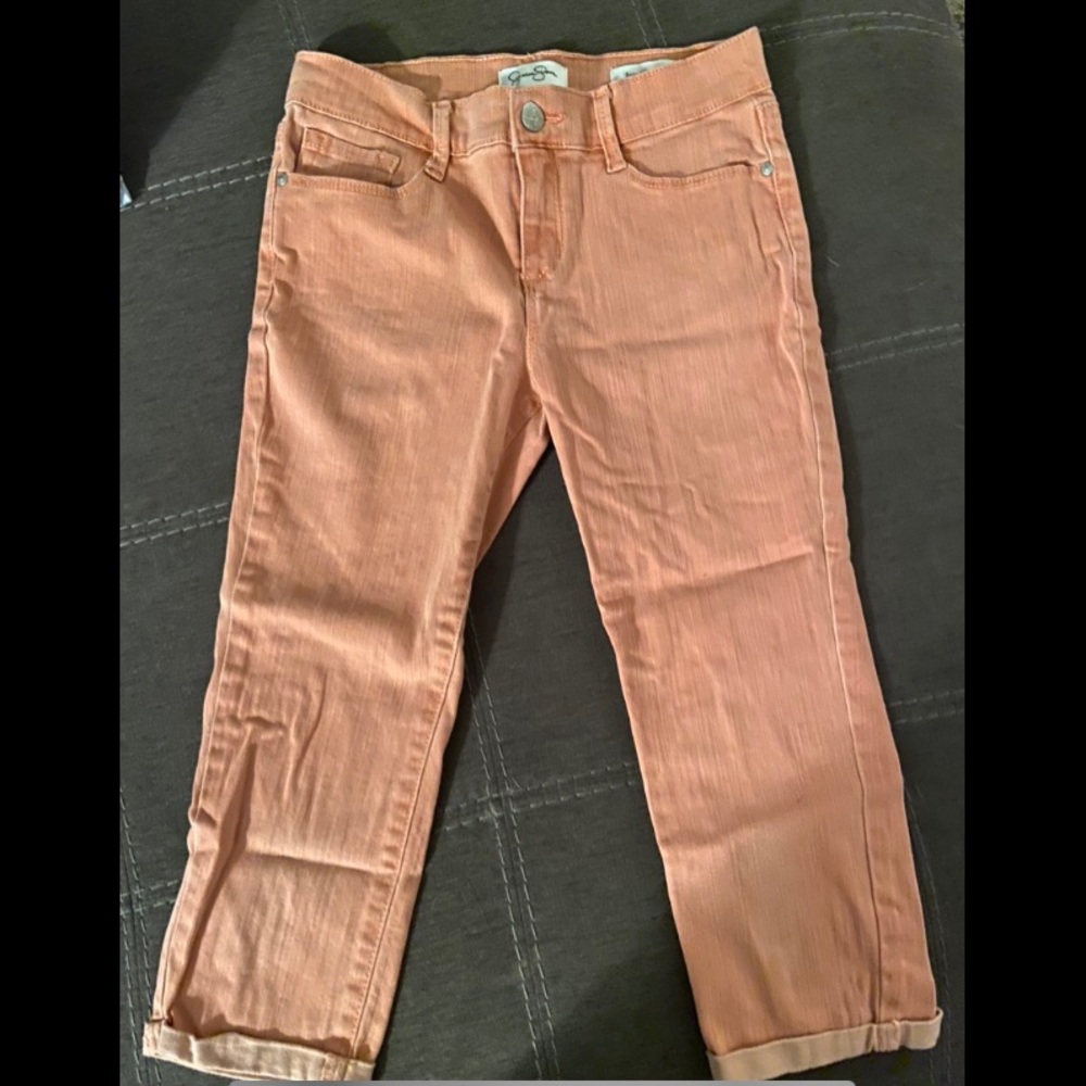 Coral Capri Jeans